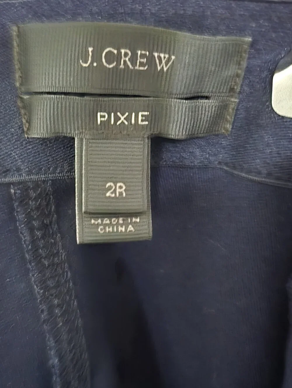 Women's J CREW Pixie Pants Slim Ankle Black size 4R ,Navy Size 2R ,Grey size 2R